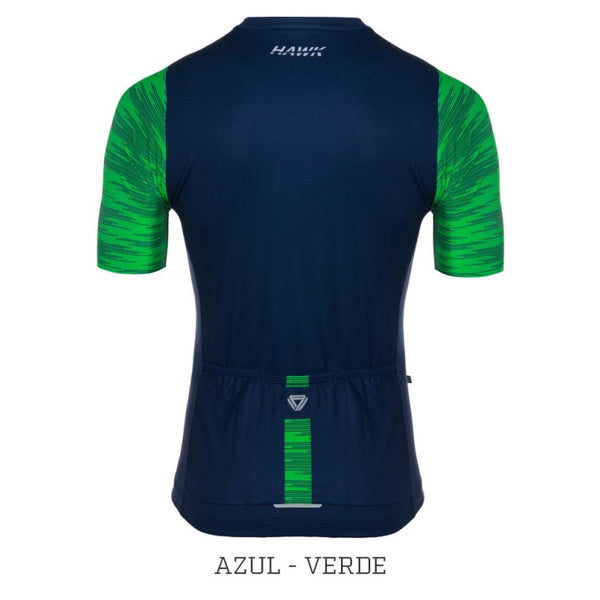 CAMISA MANGA CORTA HOMBRE HAWK GW AZUL/VERDE