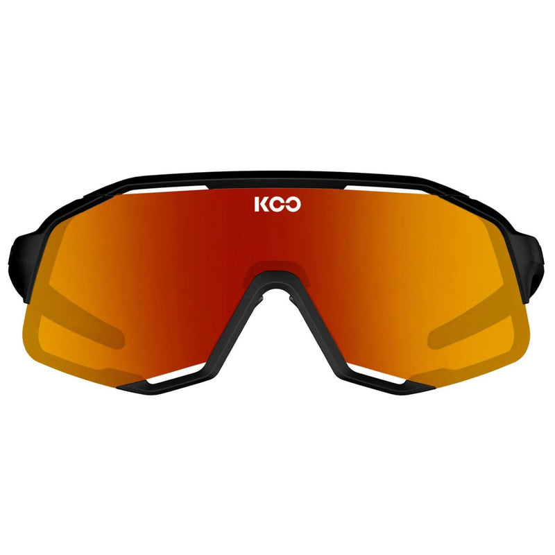 GAFAS KOO DEMOS BLACK MATT RED MIRROR