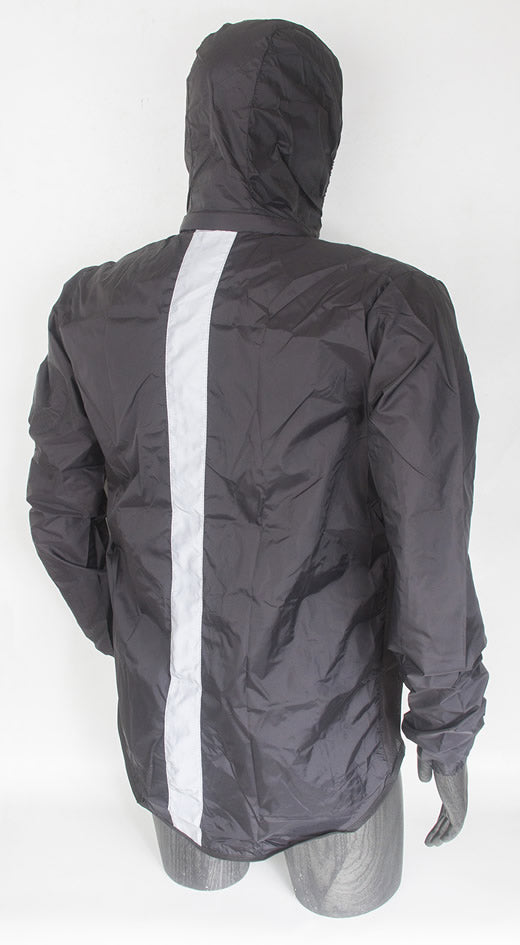 CHAQUETA UNISEX CORTAVIENTO NEGRA BIG BIKER